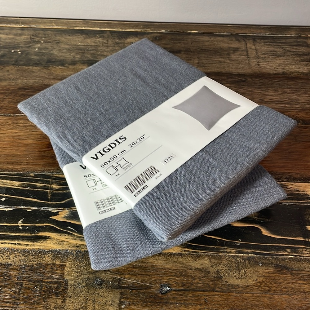VIGDIS pillow covers pair - two - 20” x 20” this is a set of two NEW IN PACKAGE